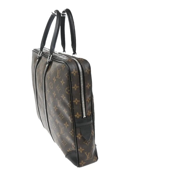 LOUIS VUITTON Porte Documents Voyage Hand Bag Monogram Macassar - Picture 4 of 15